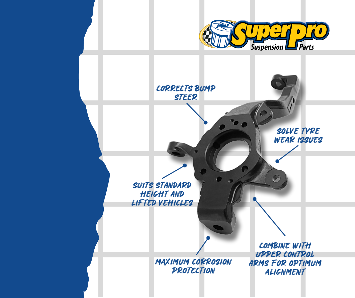 SuperPro Steering Knuckle Upgrade | High-Performance Suspension Part