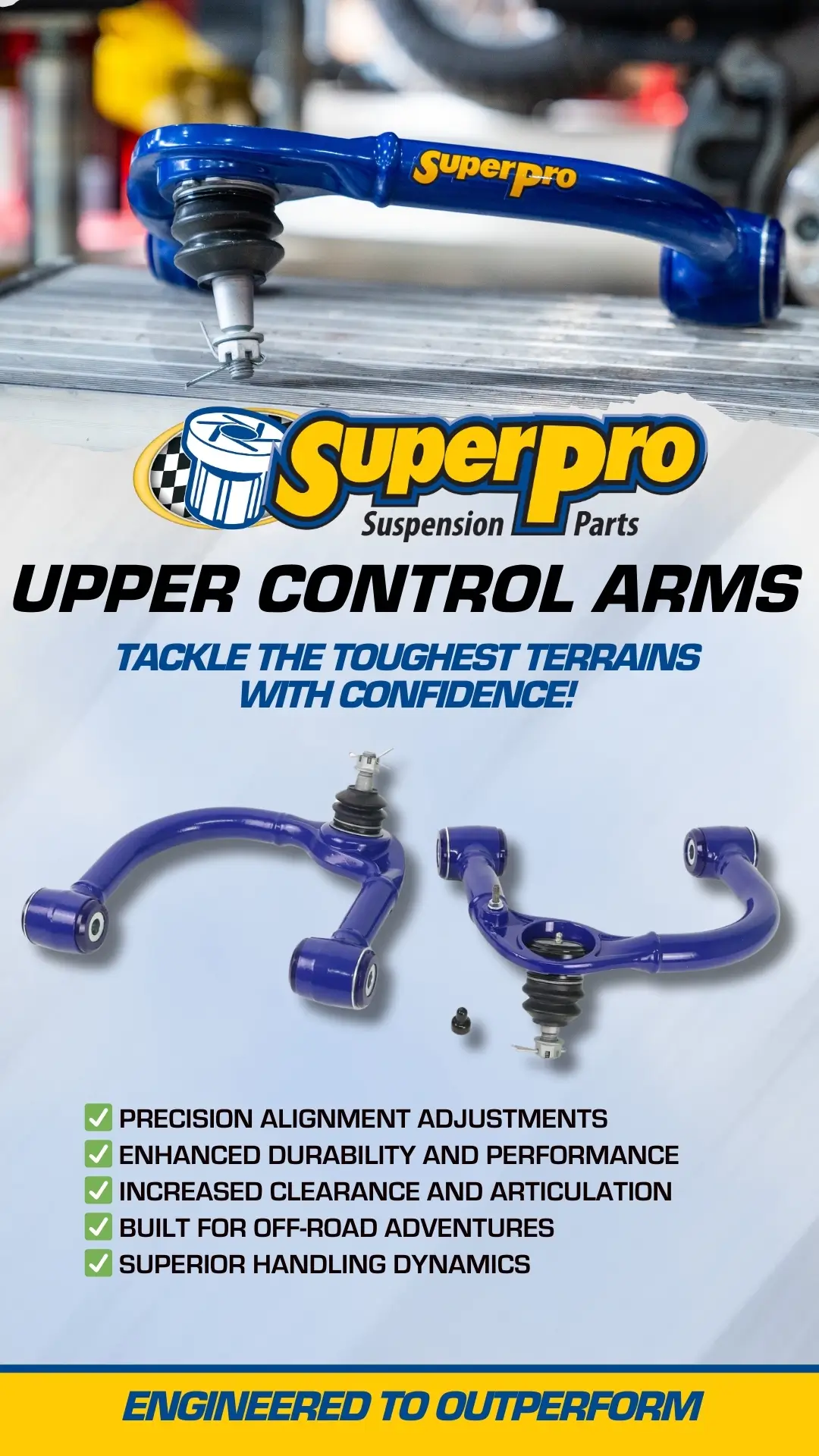 Front Control Arm Upper Complete Assembly - Fixed Offset 2004-2020 Ford ...