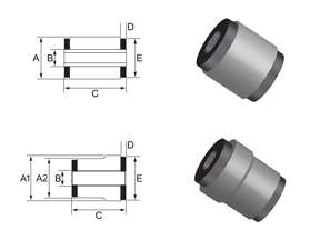 Bushing Type 16 - Shell Without Flange Bushing