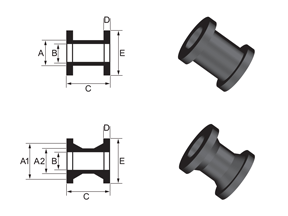 Bushing Type 10 - Cotton Reel With & Without Tapper Bushing